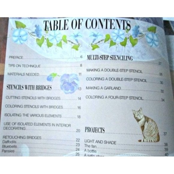 Tromp L'oeil Stenciling Do It Yourself Painting Book by Jocelyn Kerr Holding - Picture 3 of 4